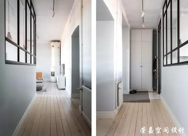 用灰色粉色為主色的北歐公寓